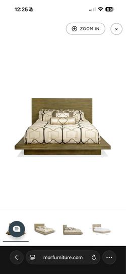 MOR Furniture Melbourne Queen Platform Bed Frame – Brown Melbourne