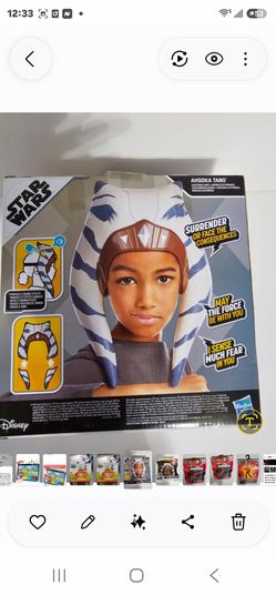 Halloween costume-STAR WARS AHSOKA TANO ELECTRONIC MASK NIB