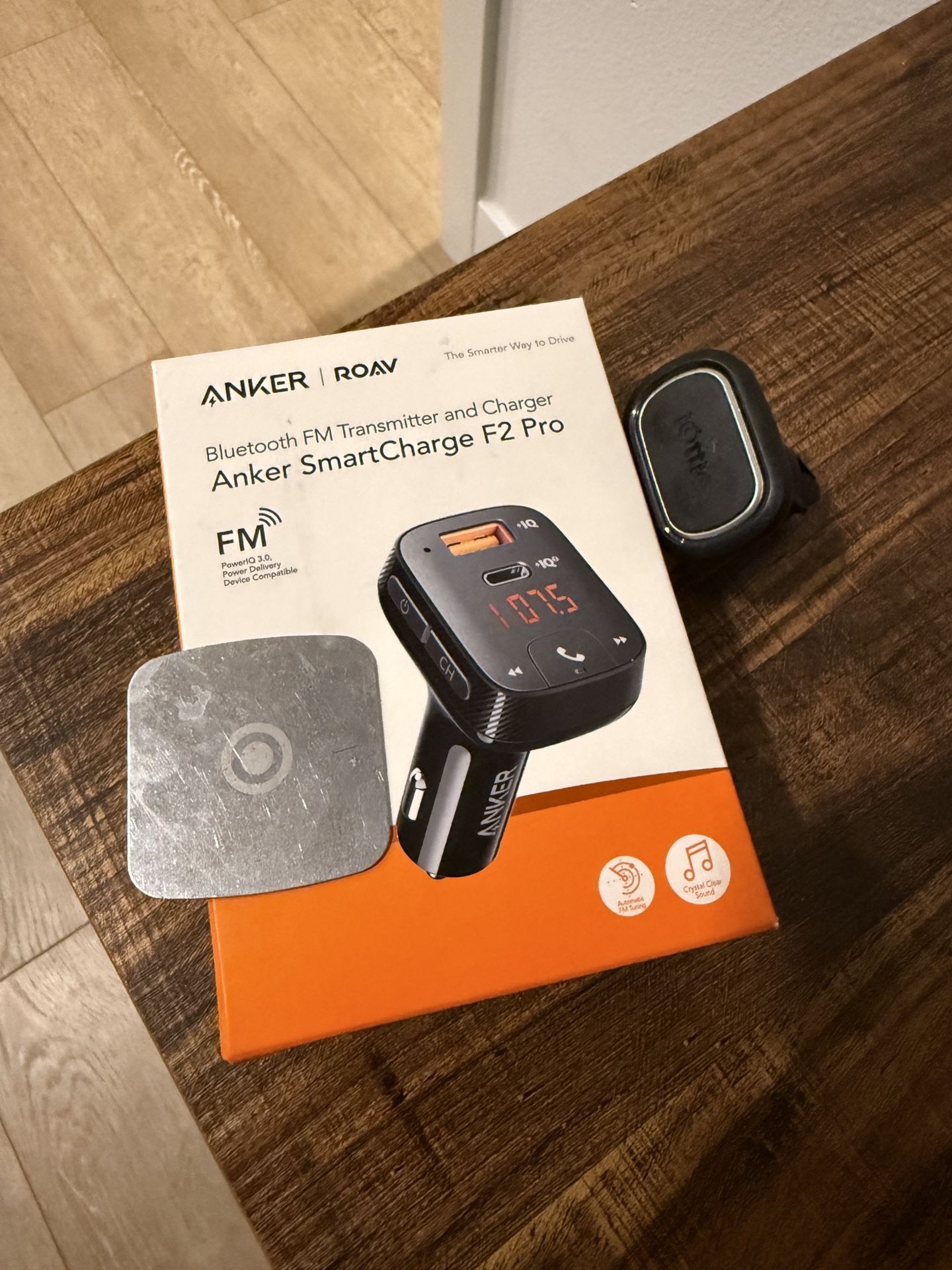 Anker Bluetooth FM Transmitter + Magnetic Phone Holder