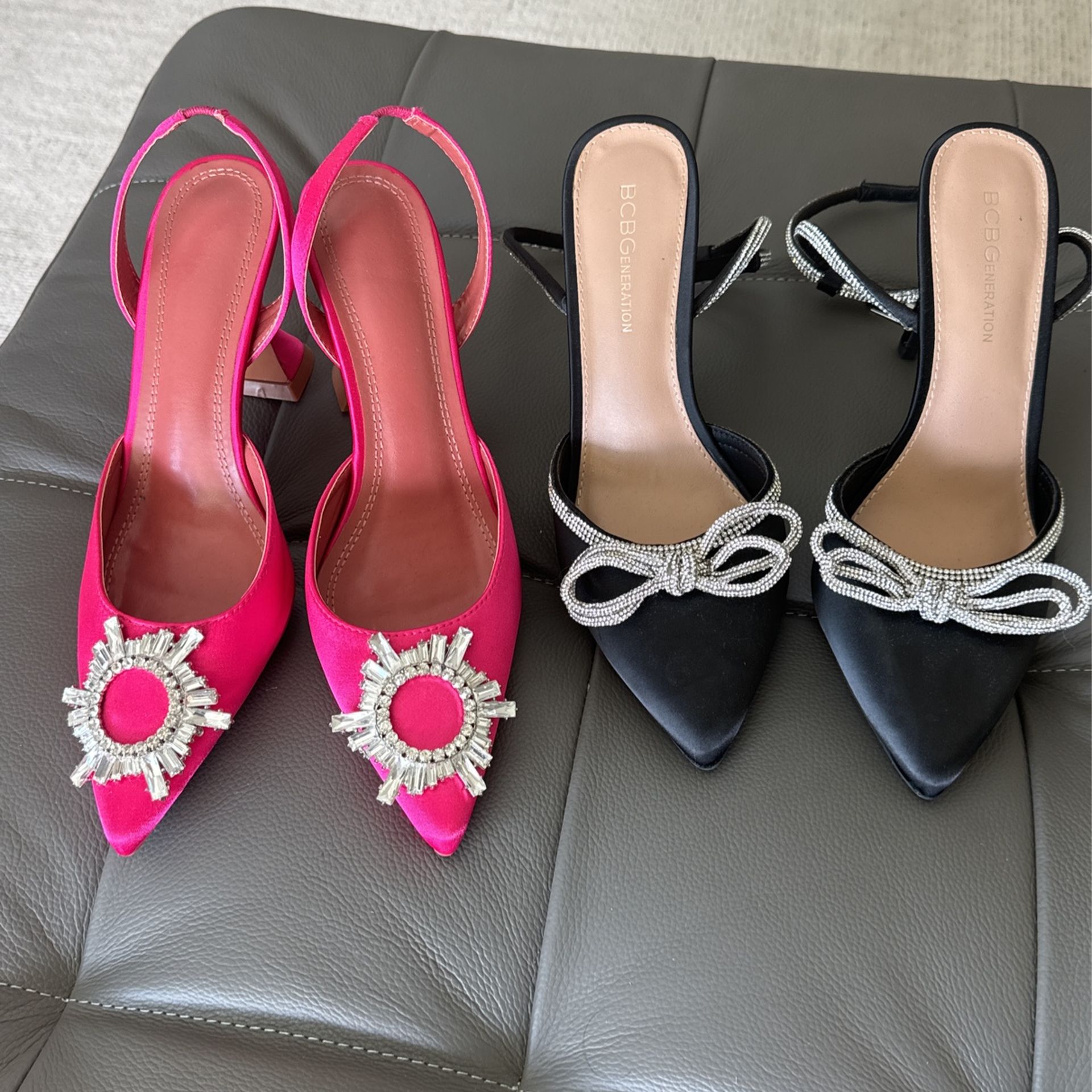 Black And Pink Heels