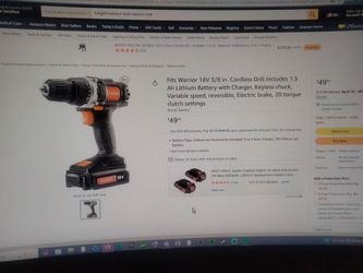 Power tool drill with drill bit set