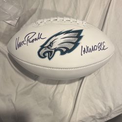 Signed Eagles Foootball By Vince Papal Thumbnail