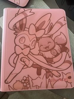 9 Pocket Top Loader Binder featuring Evee and Sylveon
