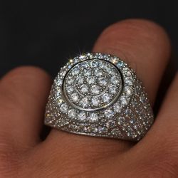 Men’s Iced Out Cluster Ring