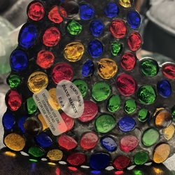 Diane Markin USA Handmade Heart ♥️ Shaped glass plate 