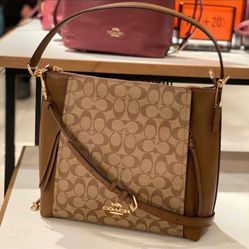 Coach Marlon Hobo in Signature Canvas