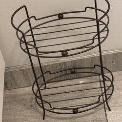 Small 8” Height Two Teir Rack For Bathroom Or Bedroom Unisex 