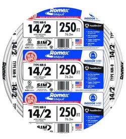 14/2 romex 250 feet