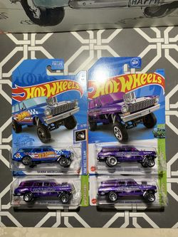 Hot Wheels 64 Nova Wagon Gasser Lot Of 4