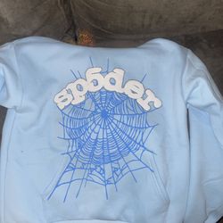 Sp5der blue sky hoodie