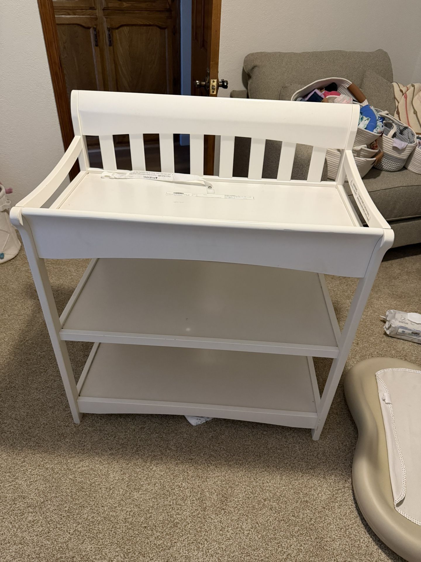 Baby Changing Table Shelf Storage Dresser