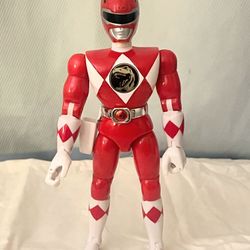 VINTAGE BANDAI ACTION FIGURE 1993 POWER RANGERS RED RANGER 8''