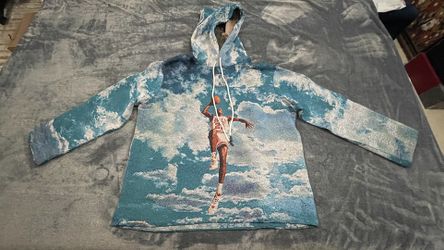 Street wear Michael Jordan Cloud Tapetry Hoodie New Size L
