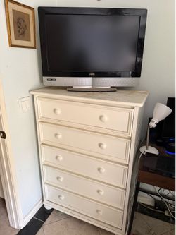Dresser with TV