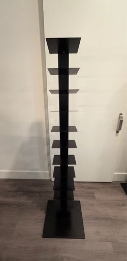 Black Tower Bookshelf with 12 Shelves