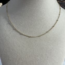 New Stainless Steel Beaded Choker Necklace
