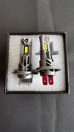 H7 Light Bulbs, 1400% 90000LM Ultra Bright, 6500K H7LL 1:1 Mini Size Fog Lights, No Extra Adapter Required, Long Lifespan, Pack of 2