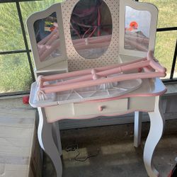 Girls Vanity And Iron Board 