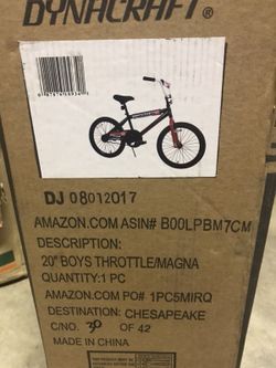 Dynacraft 20” Boys Bike