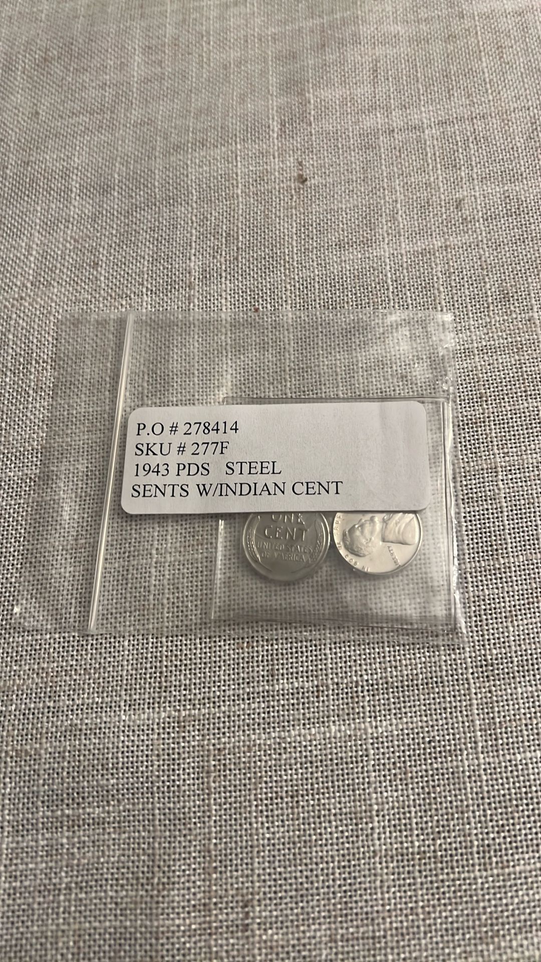Steel Indian Cents 1943
