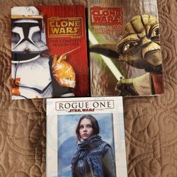 Set of 3 collectible Star Wars Dvd / Blu Rays sold together as a set read description for details 