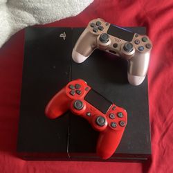 PS4 And 2 Controllers 