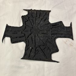 Vintage Iron Cross Wall Hanging – Hand-made Heavy!