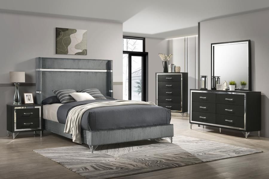Mother's Day Sale!!! 4 pc Modern Upholstered King Bedroom Set