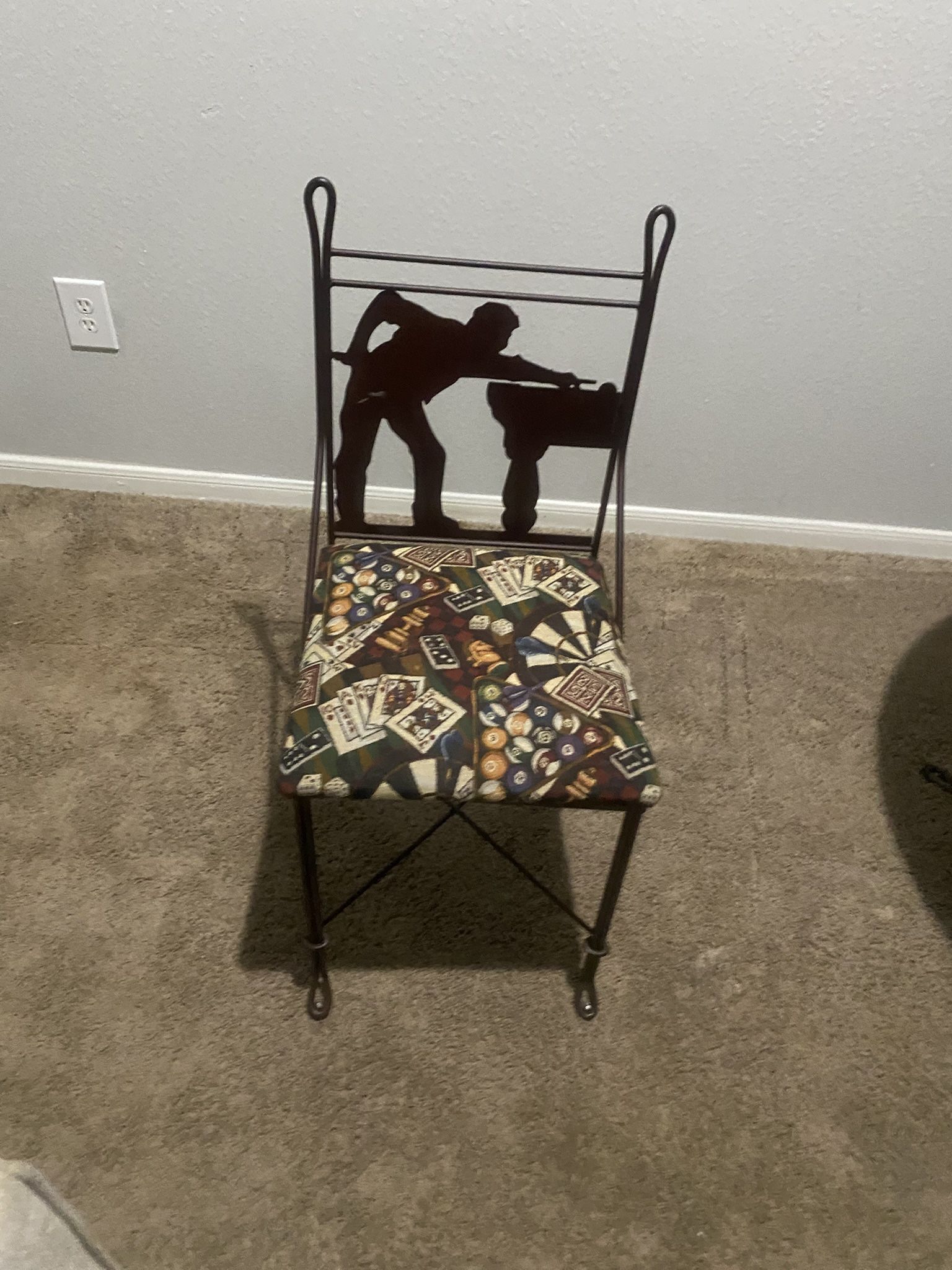 Pool Player Table And 3 Chairs