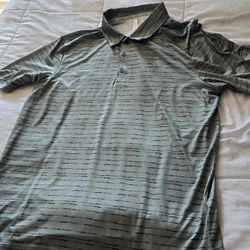 Mens Large ADIDAS striped green Brand New