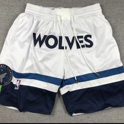 Timberwolves Just Don Shorts Size Large 
