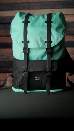 Mint green Herschel backpack (Little America 25L)