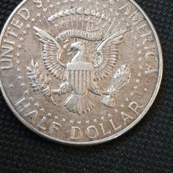 1964 Half Dollar Kennedy Mint D With Fg On The Bottom Of It Rare