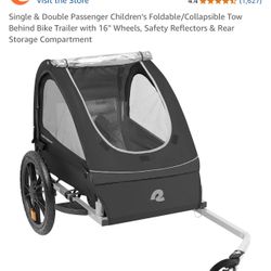 Retrospec Single Or Double Bike Trailer