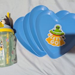 Plates & Bluey Cup