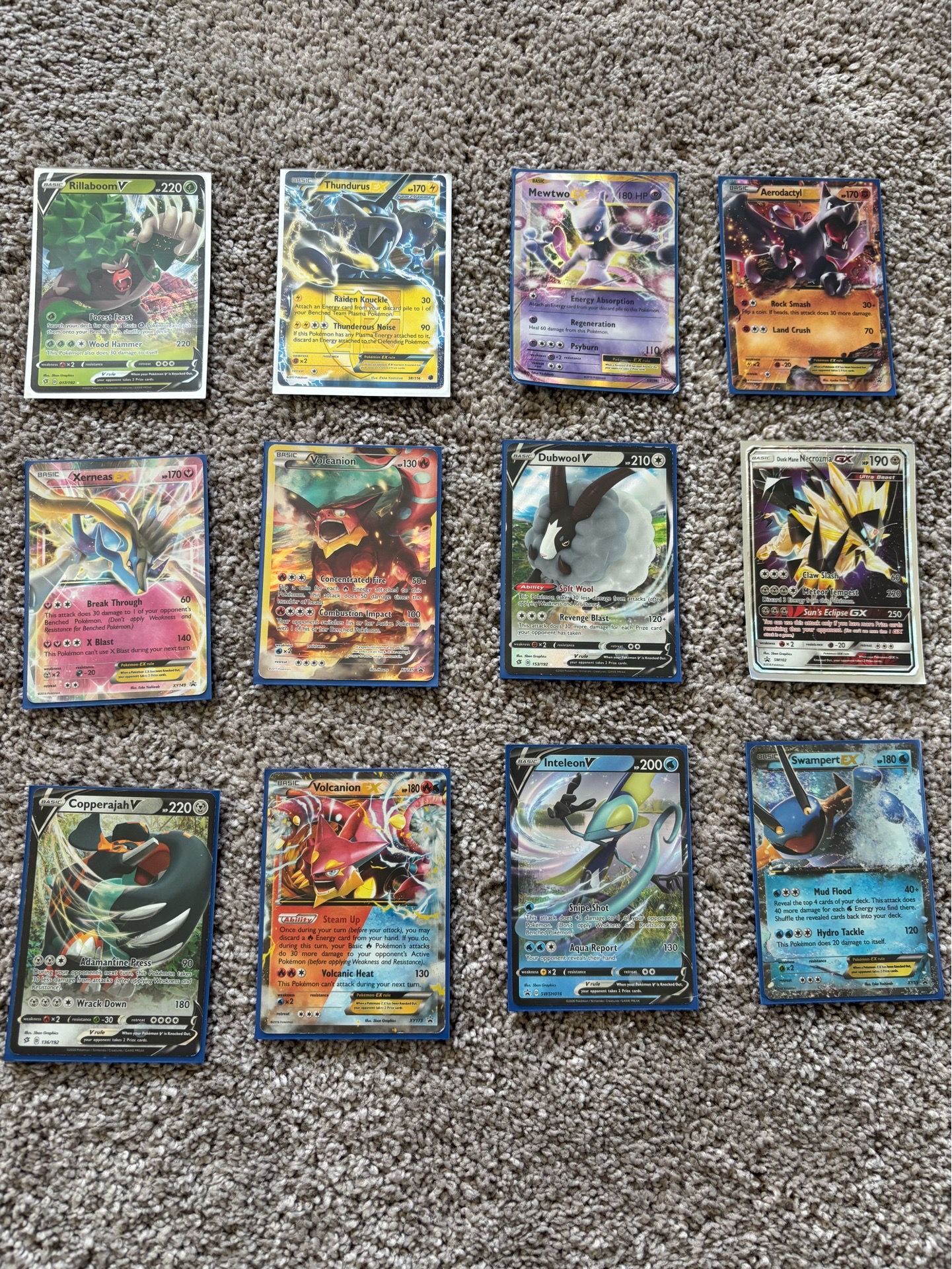 1000+ including trainers, energy, advanced EX & GX