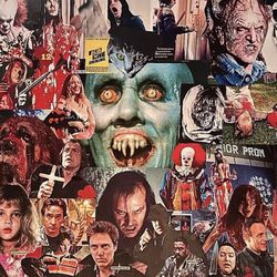 Stephen King Horror Collage Poster
