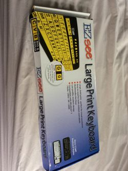 Large print keyboard