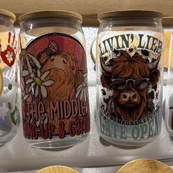 Libby Cups Glass With Glass Stray 