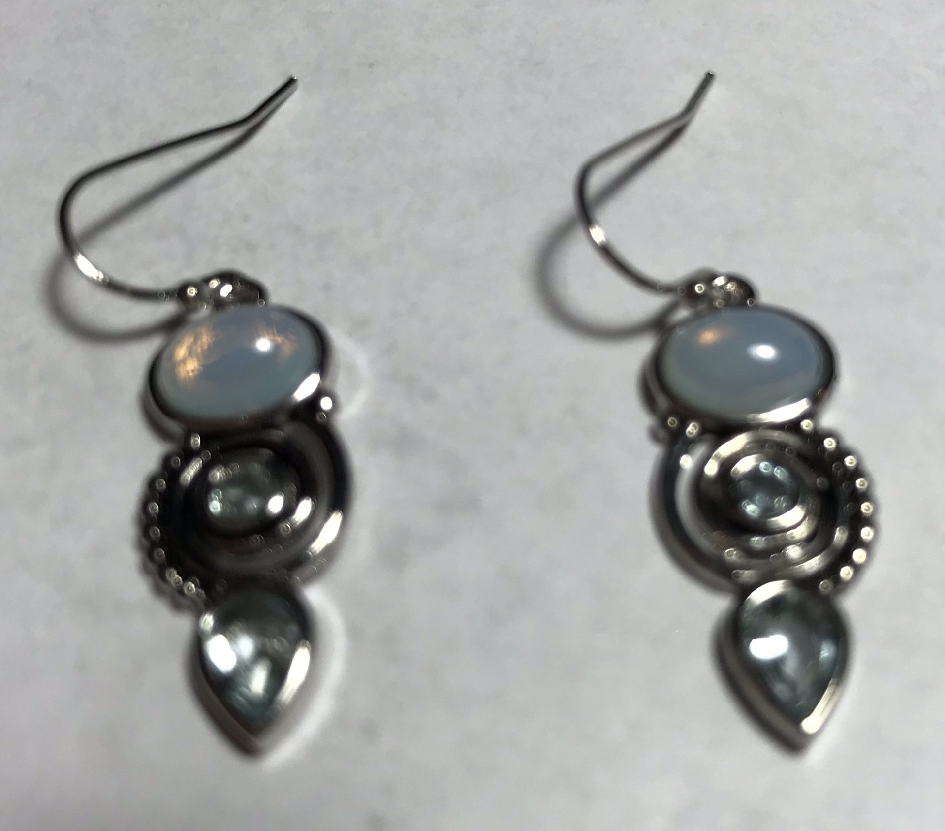 Moonstone Silver Earrings