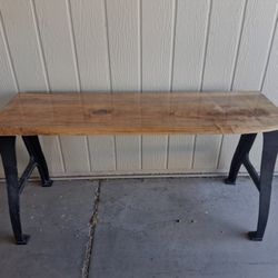Live Edge Maple Wood Desk