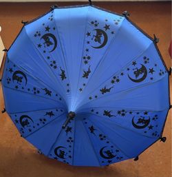 Hillary Vanity Blue Fairly Moon Umbrella