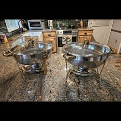 2 Piece 5 quart Round Chafing dish