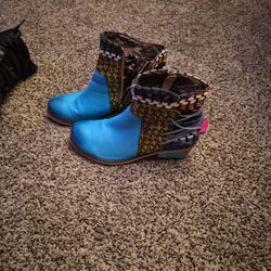Beautiful Blue Booties