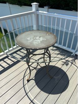 Glass Patio Table - $25