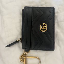 Authentic Gucci Black Wallet Keychain 
