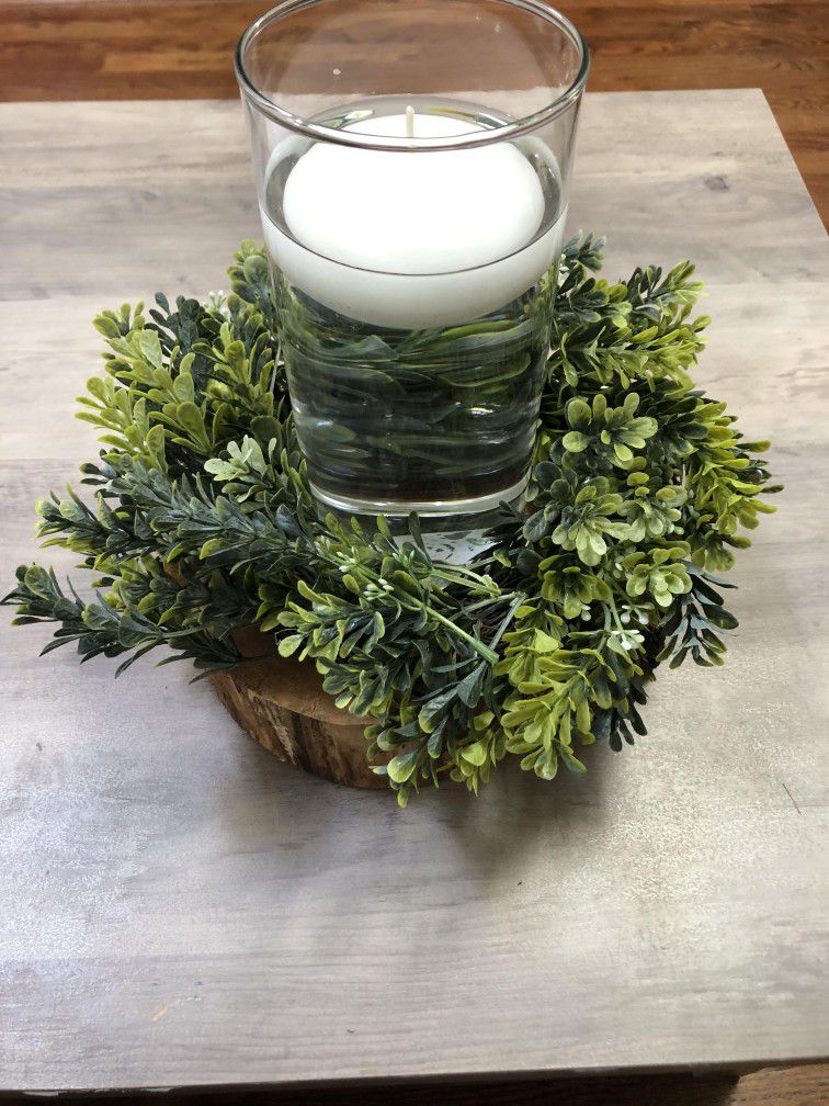Green Mini Boxwood Wreath 9" (Qty. 12)