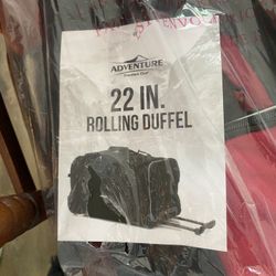 Adventure Travelers Club 22in Rolling Duffel Bag