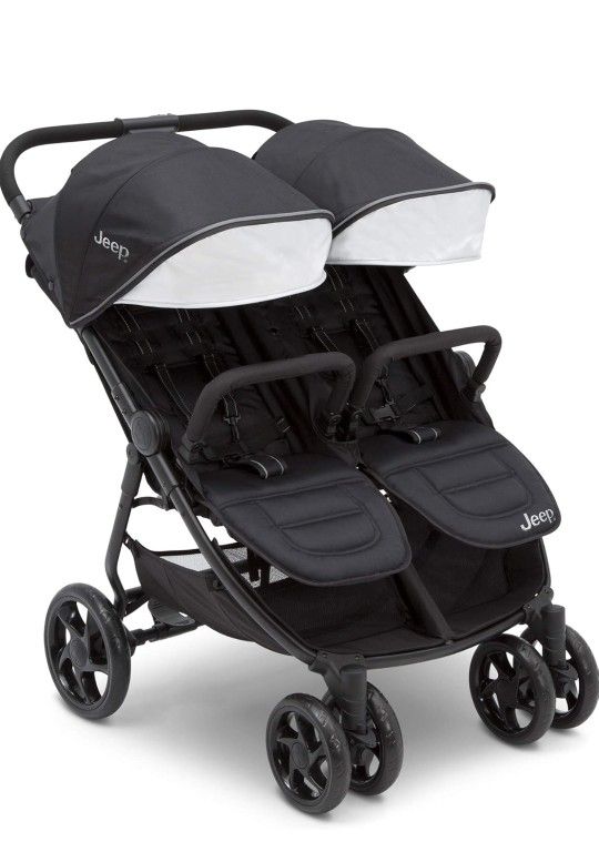 Jeep Destination Ultralight Side x Side Double Stroller, Midnight