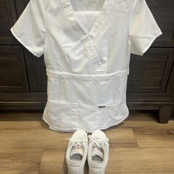XS White Scrubs 
